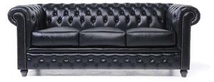 Chesterfield Trosjed Original Leather | 3-sjedišta | Black