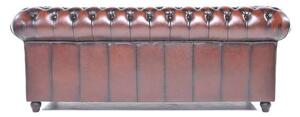 Chesterfield Trosjed Original Leather | 3-sjedišta | Wash Off Brown