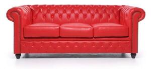 Chesterfield Trosjed Original Leather | 3-sjedišta | Red