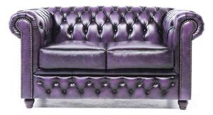 Chesterfield Set Garnitura Original Leather | 1 + 2 sjedišta | Wash Off Purple