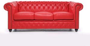 Chesterfield Set Garnitura Original Leather | 2 + 3 sjedišta | Red