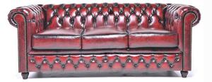 Chesterfield Set Garnitura Original Leather | 2 + 3 sjedišta | Wash Off Red