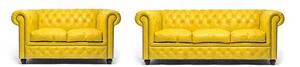 Chesterfield Set Garnitura Original Leather | 2 + 3 sjedišta | Yellow
