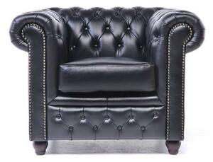 Chesterfield Set Garnitura Original Leather | 1 + 2 sjedišta | Black