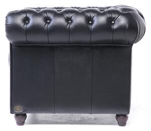 Chesterfield Set Garnitura Original Leather | 1 + 2 + 3 sjedišta | Black