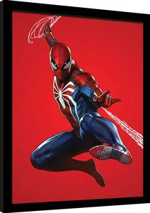 Uokvireni poster Spider-Man - Red Background