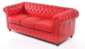 Chesterfield Set Garnitura Original Leather | 1 + 2 + 3 sjedišta | Red