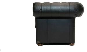 Chesterfield Garnitura Class Leather | 6-sjedišta | Shiny Black