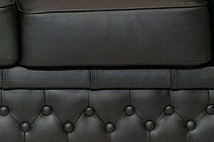 Chesterfield Garnitura First Class Leather | 5-sjedišta | Shiny Black