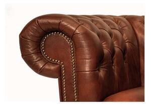 Chesterfield Garnitura First Class Leather | 5-sjedišta | Cloudy Caramel