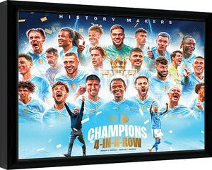 Uokvireni poster Manchester City - History Makers