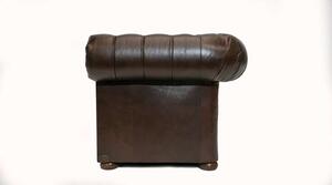 Chesterfield Garnitura First Class Leather | 4-sjedišta | Cloudy Brown Dark