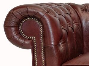 Chesterfield Garnitura Class Leather | 6-sjedišta | Cloudy Red