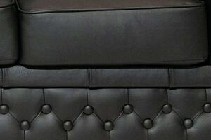 Chesterfield Garnitura First Class Leather | 4-sjedišta | Shiny Black