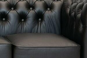 Chesterfield Trosjed Class Leather | 3-sjedišta | Shiny Black
