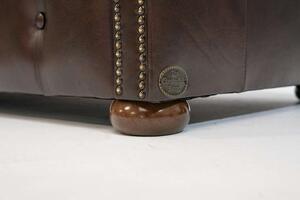 Chesterfield Garnitura Class Leather | 5-sjedišta | Cloudy Brown Dark