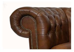 Chesterfield Garnitura Class Leather | 5-sjedišta | Cloudy Brown Light