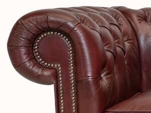 Chesterfield Garnitura Class Leather | 4-sjedišta | Cloudy Red