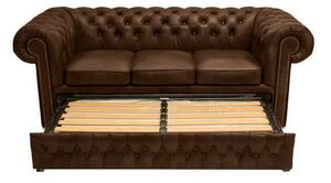 Chesterfield Trosjed Ležaj First Class Leather | 3-sjedišta | Cloudy Brown Old