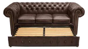Chesterfield Trosjed Ležaj Class Leather | 3-sjedišta | Cloudy Brown Dark