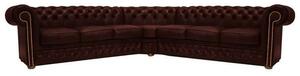 Chesterfield Kutna Garnitura First Class Leather | Cloudy Red