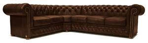Chesterfield Kutna Garnitura First Class Leather | Cloudy Brown Old