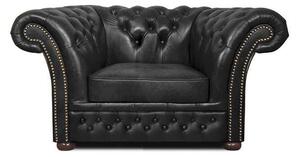 Chesterfield Fotelja Winfield Basic Luxe Leather | 1-sjedište | Shiny Black