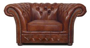 Chesterfield Fotelja Winfield Basic Luxe Leather | 1-sjedište | Cloudy Brown Old