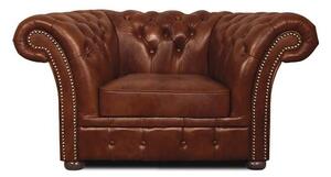Chesterfield Fotelja Winfield Basic Leather | 1-sjedište | Cloudy Caramel