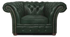 Chesterfield Fotelja Winfield Basic Leather | 1-sjedište | Cloudy Green