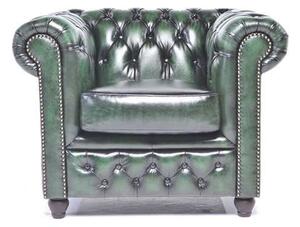 Chesterfield Fotelja Original Leather | 1-sjedište | Wash Off Green