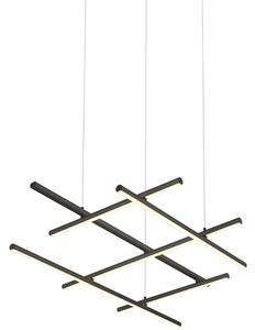 Zambelis 22245 - LED Prigušivi luster na sajli LED/80W/230V crna