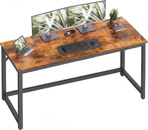 Radni stol s metalnim okvirom, 140 x 76 x 50 cm, rustikalno smeđa