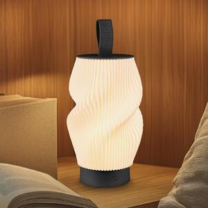 Briloner Brilo unplugged Tubi LED punjiva stolna lampa, crna i bijela, IP44, prigušiva, Crno, spavaća soba, Plastika