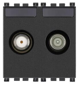 VIMAR ARKÉ TV-RD-SAT JEDNOS.2 IZLAZA 2M TV/SAT ANTRACIT VI19302.01