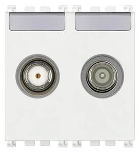 VIMAR ARKÉ TV-RD-SAT JEDNOS.2 IZLAZA 2M TV/SAT BIJELI VI19302.01.B