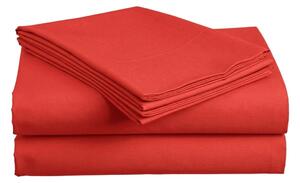 Pamukasta plahta 140x240 cm crvena, 100% pamuk