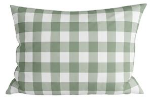 Jastučnica od mikrovlakana COUNTRY CHECK 70x90 cm, zeleno-siva