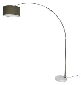 Čelična podna svjetiljka s tamnozelenim sjenilom 50 cm - XXL