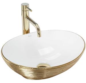 Nadgradni umivaonik Rea Sofia Brush Gold