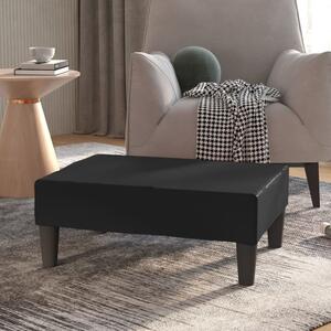 VidaXL Tabure crni 78 x 56 x 32 cm od umjetne kože