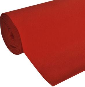 VidaXL Crveni tepih 1 x 5 m Ekstra teški 400 g / m2