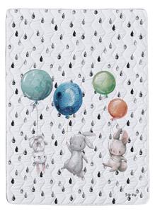 Bijela deka za bebe od pamučnog satena 140x200 cm – Butter Kings