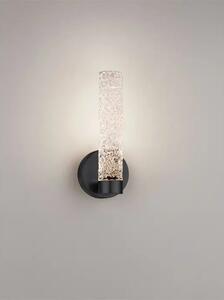 ZELON ZIDNA LED SVJETILJKA MAT CRNA/STAKLO 6W IP20 3000K TRIAK PRIGUŠLJIVA NL9160203