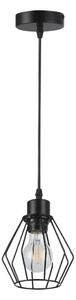 Luster na sajli 1xE27/35W/230V pr. 18 cm crna