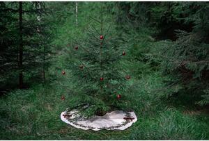 Krem perivi okrugli tepih s božićnim motivom ø 130 cm – Butter Kings
