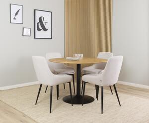 Okrugli blagovaonski stol s pločom stola u dekoru hrasta ø 110 cm Taco – Tenzo