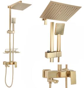 Tuš set REA JACK BRUSHED GOLD