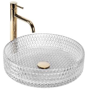 Nadgradni umivaonik Rea Cristal Transparent 39