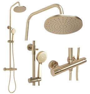 Tuš set s termostatom Rea PAROT BRUSHED GOLD